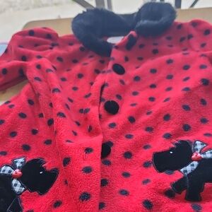 Nwt Red Polka Dot Kids Jacket with Black Accents